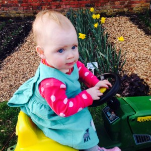 Driving around on my tractor