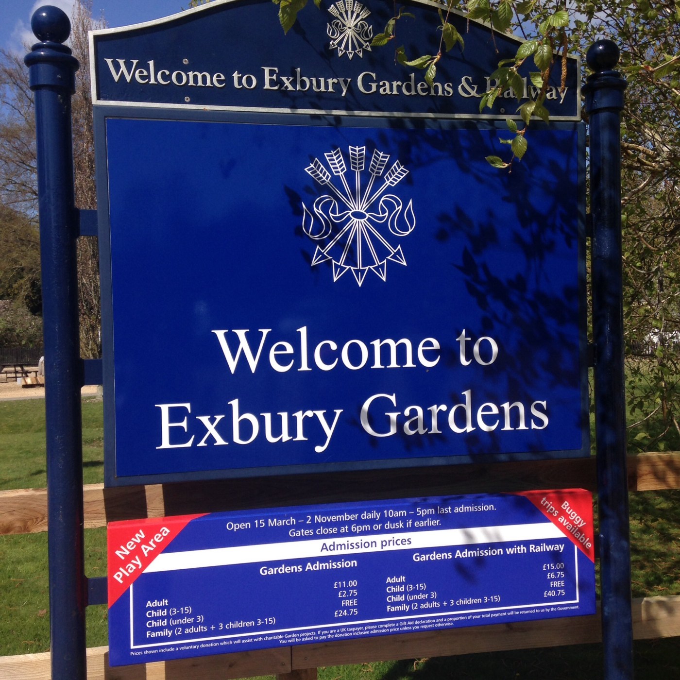 Exbury Gardens Entrance