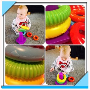Little Tikes Stacking Rings in action