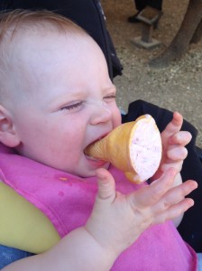 Upside down ice cream 