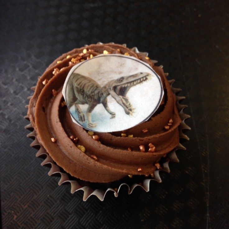 Dinosaur cupcake