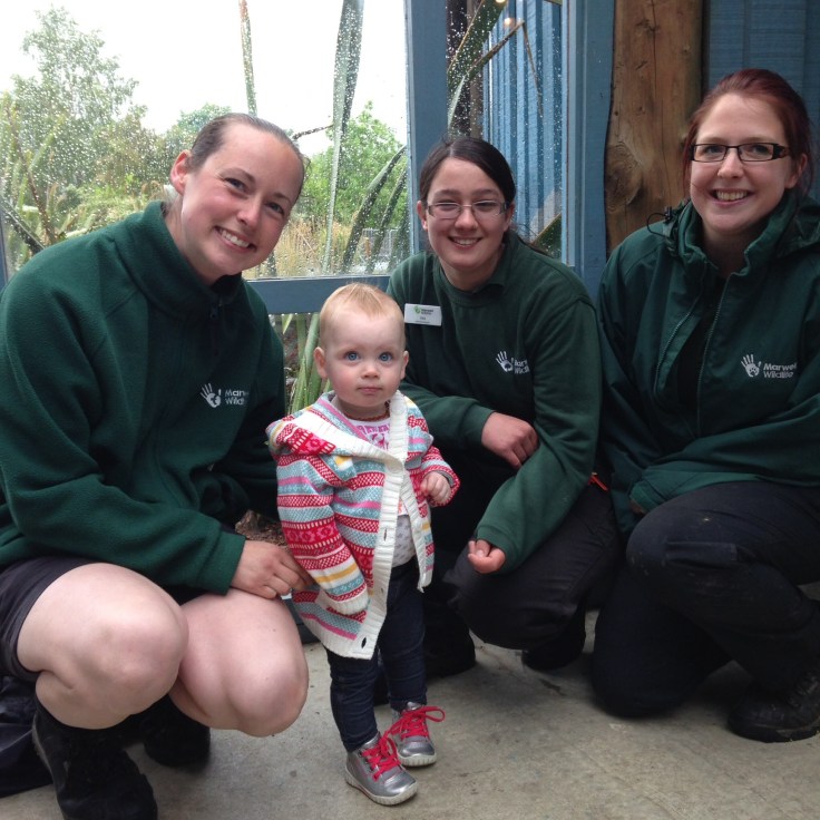 Me and the penguin keepers