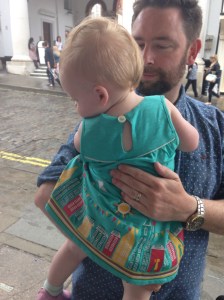 Bella in Little Green Radicals Dress