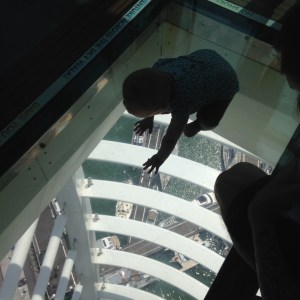 Sky walk at Spinnaker Tower