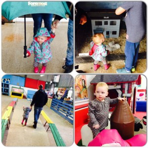 Finkley Down Farm in the rain