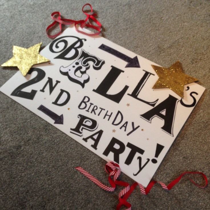 Bella's 2nd Birthday sign