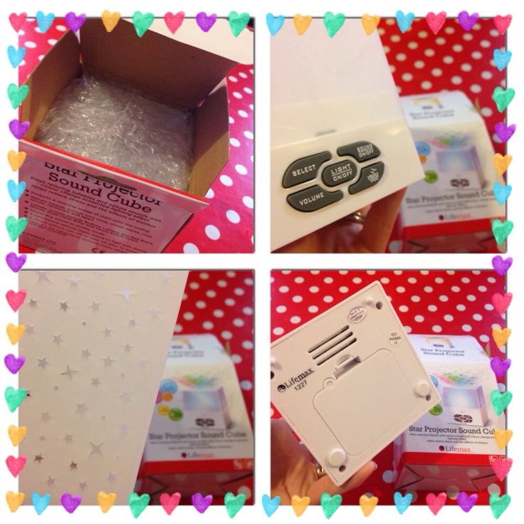 LifeMax Star Projection Cube buttons