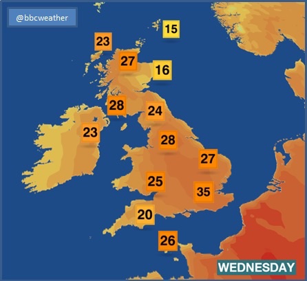 BBC Weather from Twitter