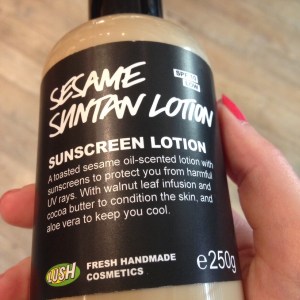 Sesame Suntan Lotion