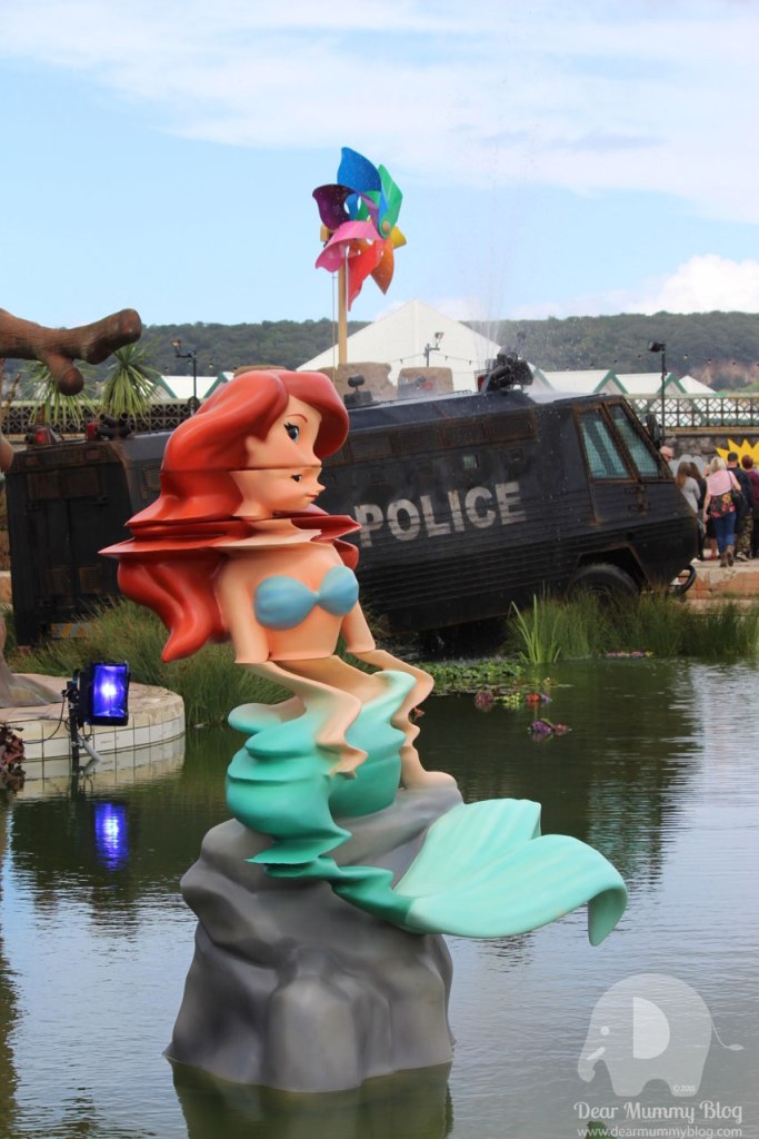 Water cannon creek at Dismaland