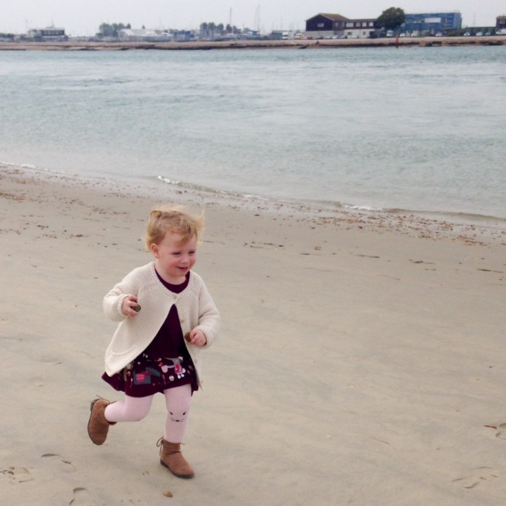 Bella at Hayling Island Beach