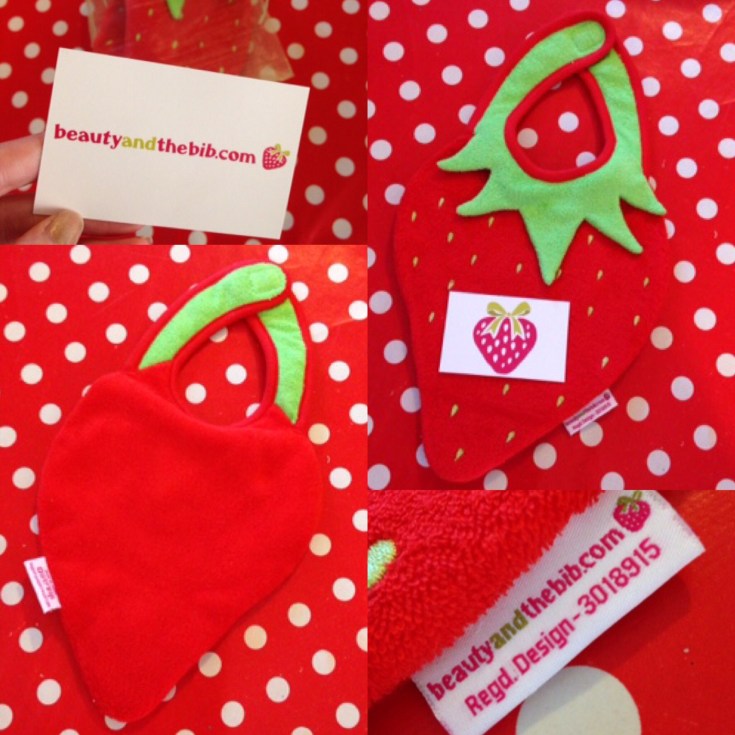 Strawberry Bib