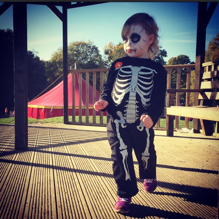 Bella in her Skeleton outfit