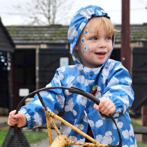 Bella and the tractor 