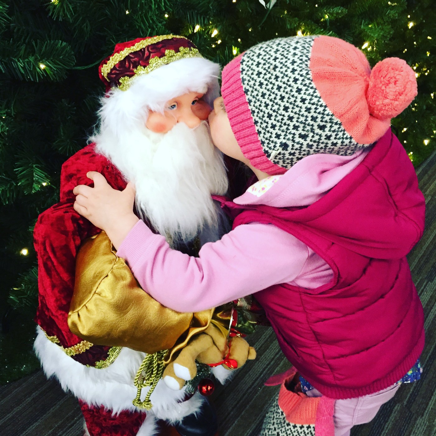 Kissing Santa