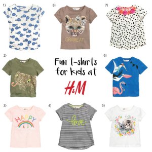Fun t-shirts from H&M Kids