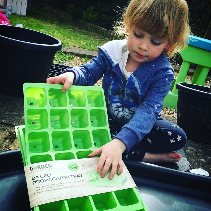 Planting in our garden