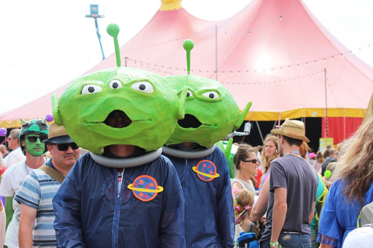Aliens at Camp Bestival