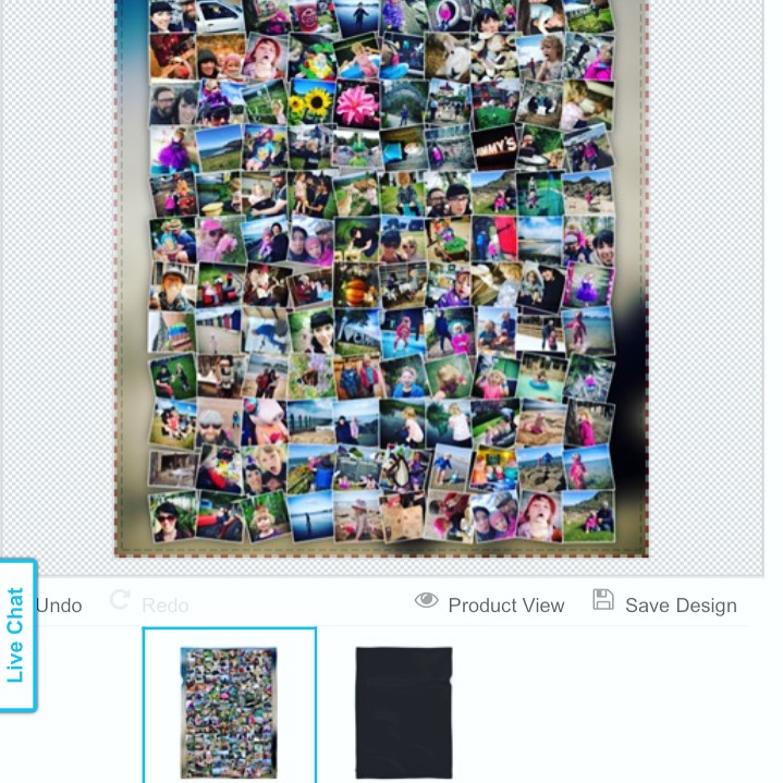 Bags of Love Personalised Photo Blanket 