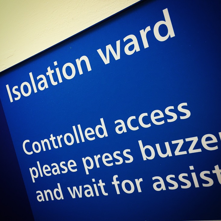 Isolation ward in hospital 