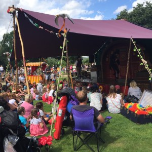 Flying seagulls at Jimmy's Festival