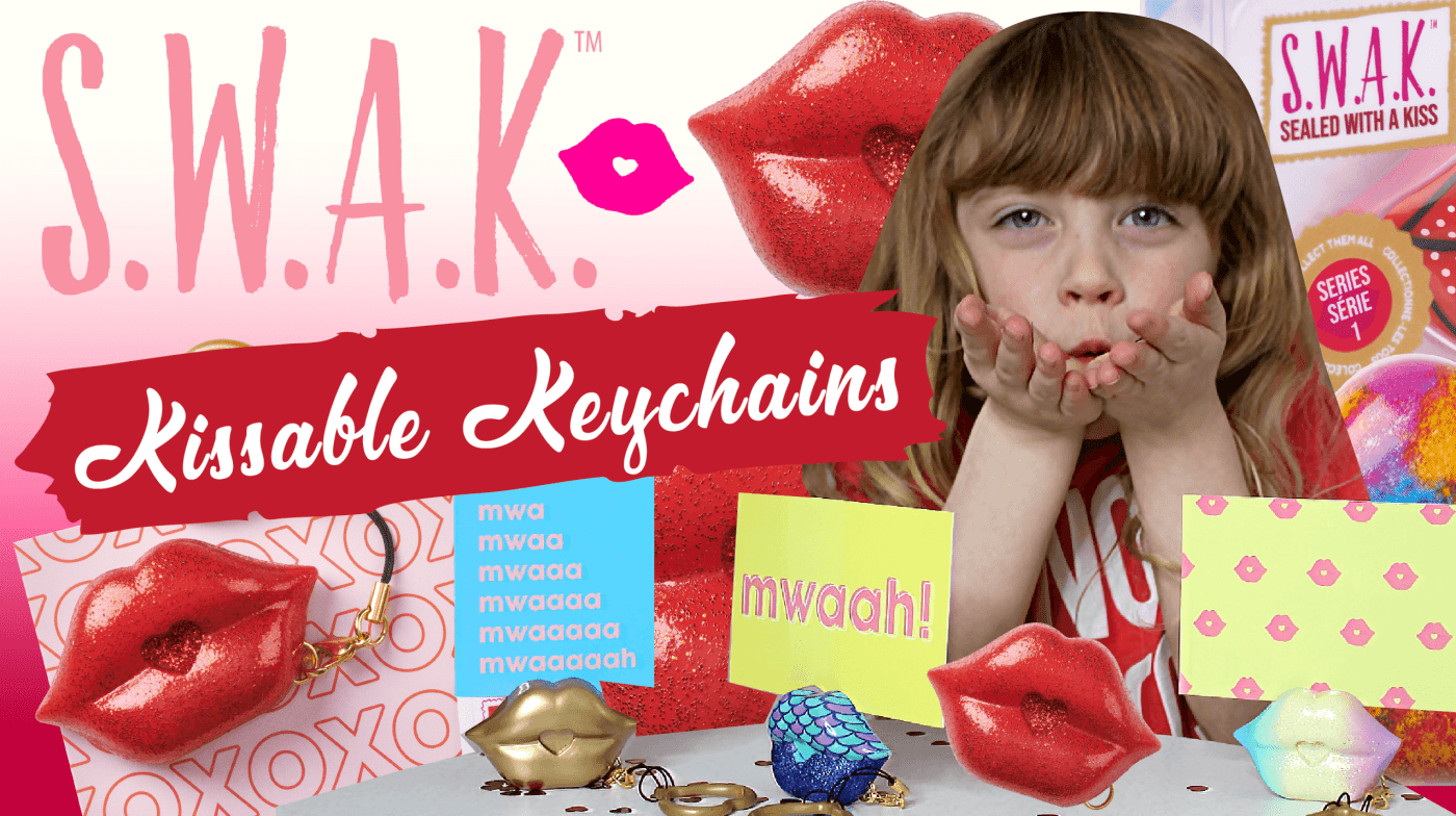 S.W.A.K. (Sealed with a Kiss) Kissable Keychains